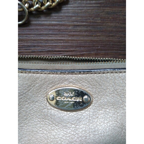 Coach Quinn ChampagneLeather Soho Designer Y2K Chain Convertible Crossbody Trend - Picture 2 of 7